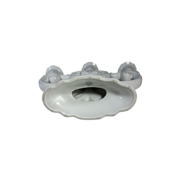 Vintage Seltmann Weiden Bavaria W. Germany Porcelain Candelabra - 7 1/4” Tall - Picture 8 of 11